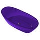 preview thumbnail 1 of 4, Anzzi Ember 5.4-foot Man-made Stone Center Drain Freestanding Bathtub in Evening Violet