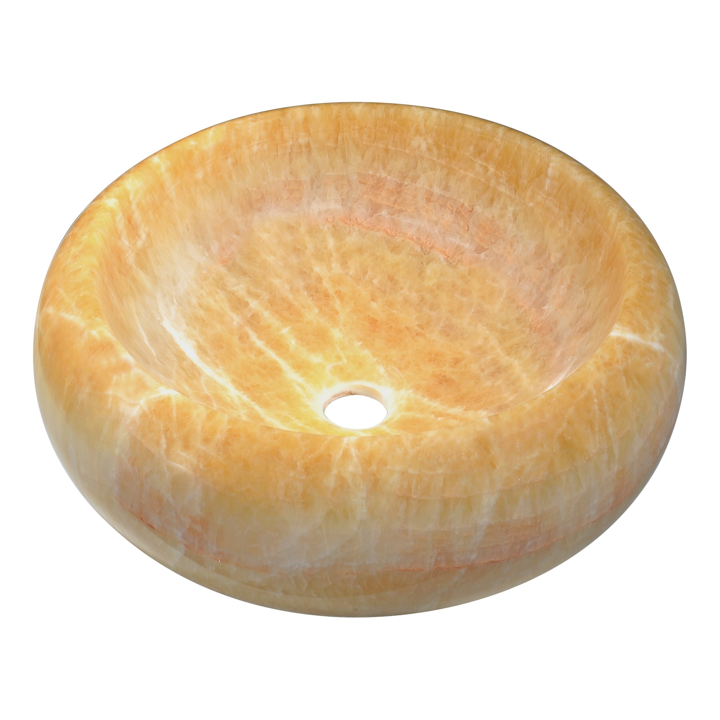 Anzzi Desert Crest Vessel Sink In Dark Honey Onyx Overstock