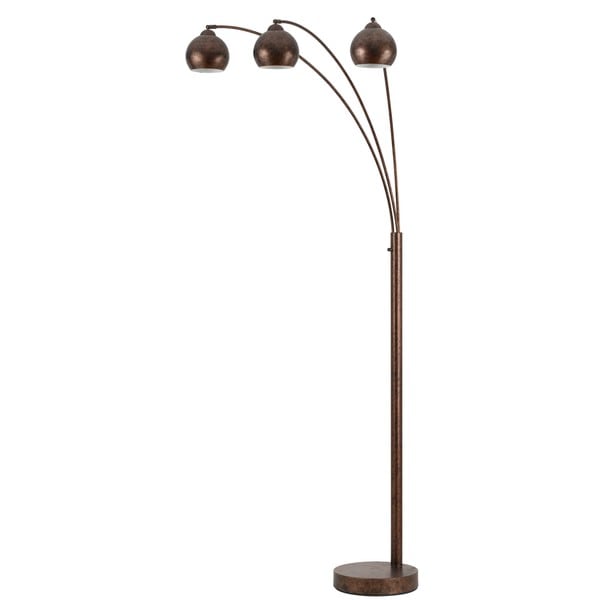 Orange Metal Three Light Floor Lamp Free Shipping Today Orange Metal Three Light Floor Lamp