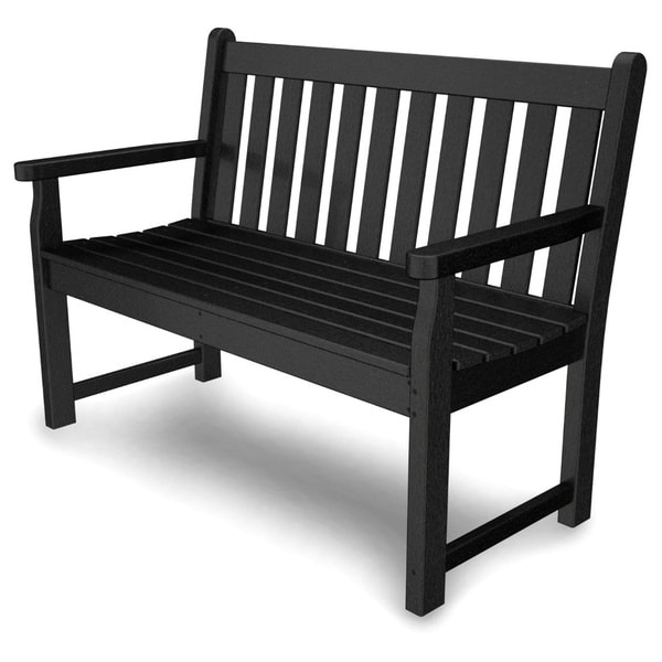 shop polywood 48-inch traditional garden bench - free