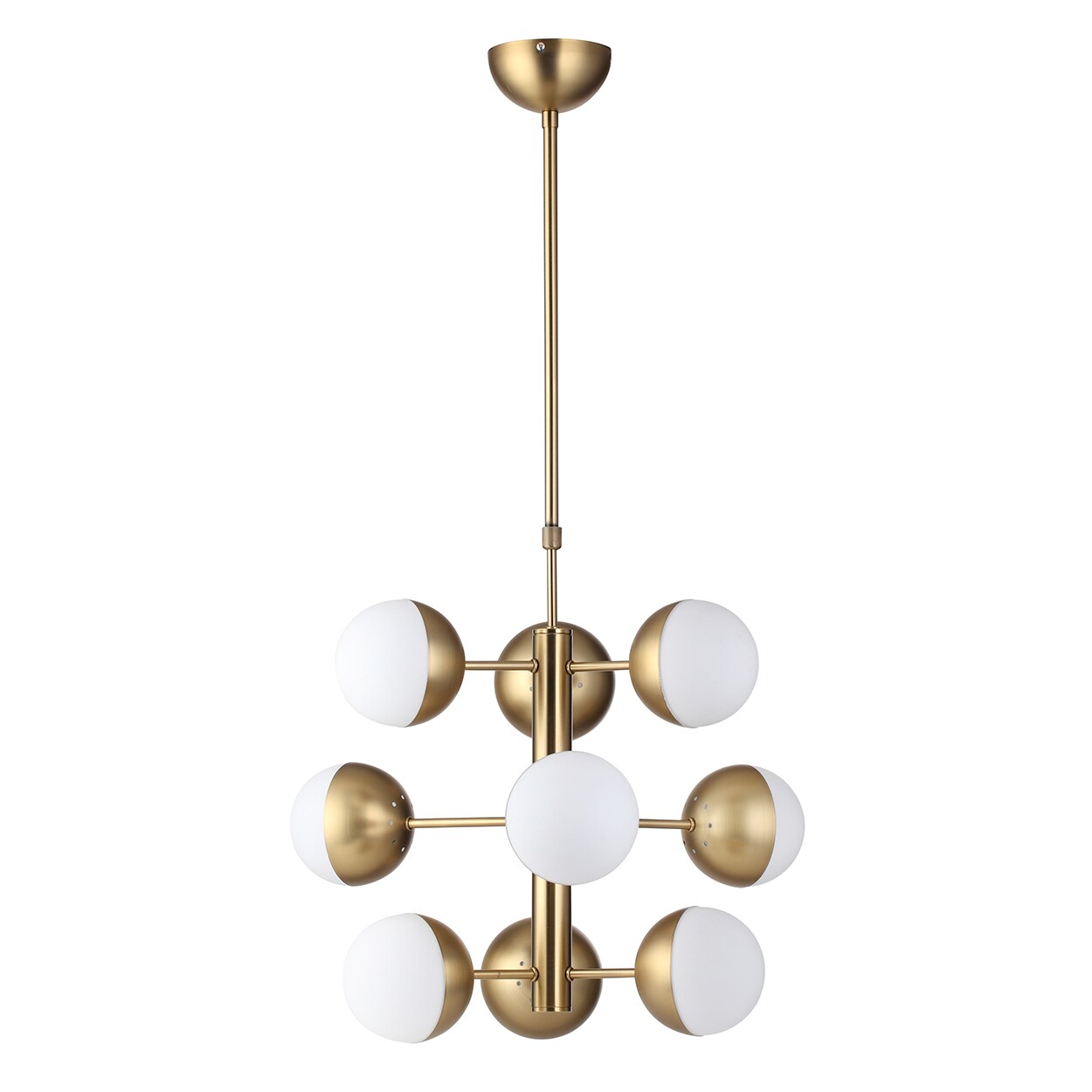 Hans Andersen Home Artillerigatan Brass Steel, Glass Chandelier (Artillerigatan Chandelier) - Chandeliers For Bedrooms by Overstock.com