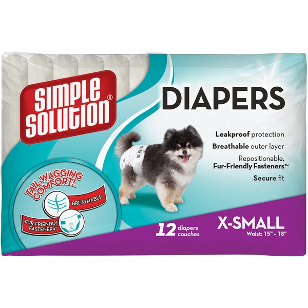 Simple Solution Disposable Dog Diapers Overstock 13750874
