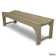 preview thumbnail 7 of 12, POLYWOOD Traditional 60" Backless Garden Bench Sand