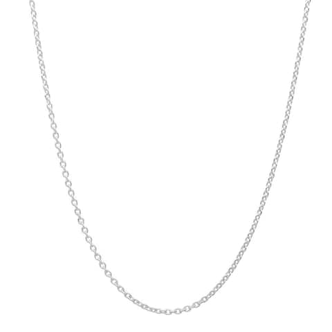 Italian Sterling Silver Cable Chain Necklace