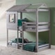 preview thumbnail 5 of 6, Donco Kids Light Grey Twin over Twin Loft Bunk Bed