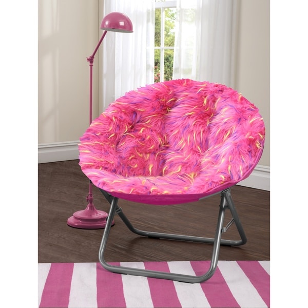 hot pink saucer chair