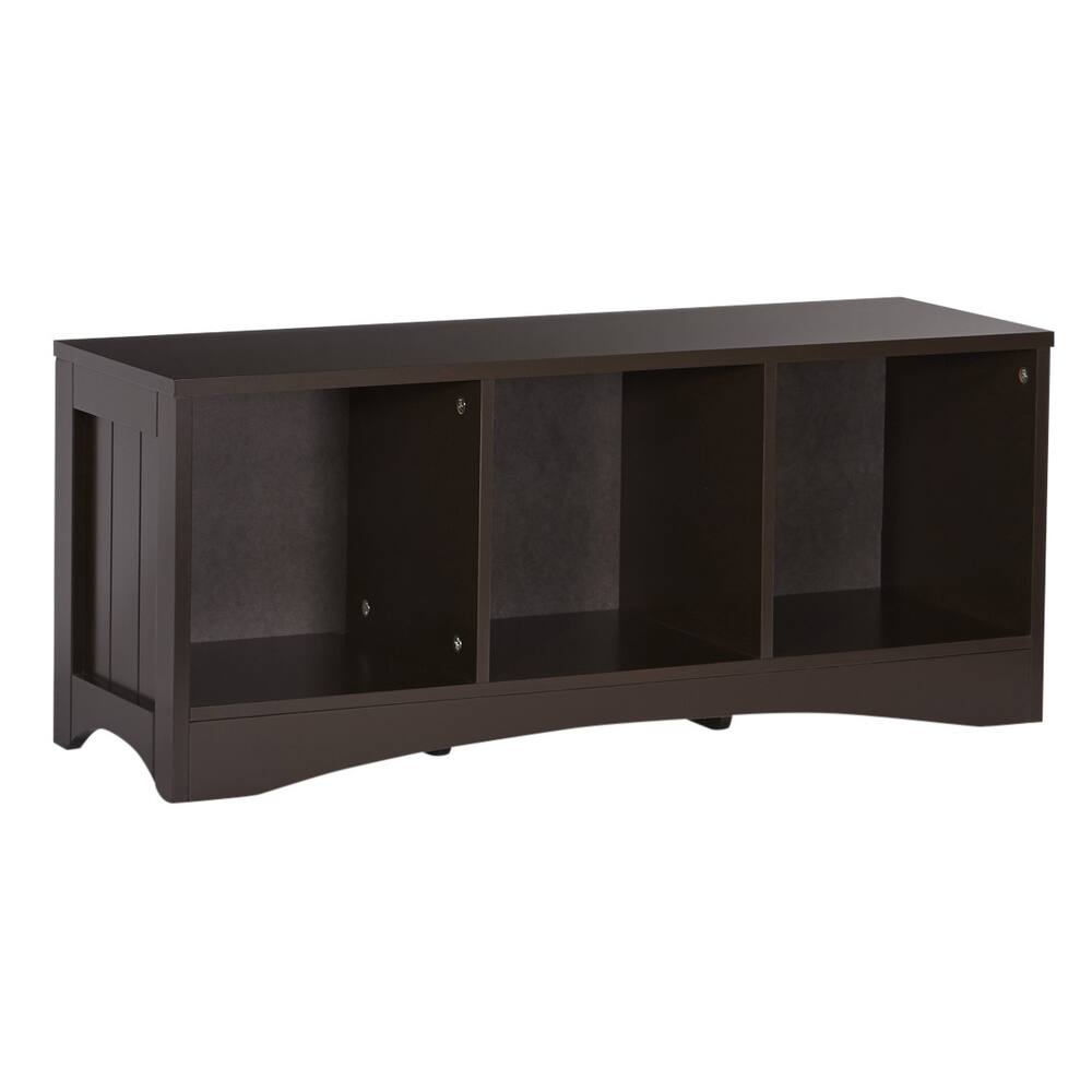 Shop Riverridge Espresso 3 Cubby Storage Bench For Kids Free