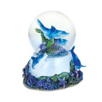 Underwater Nirvana 65-millimeter Dolphin Cove Snow Globe