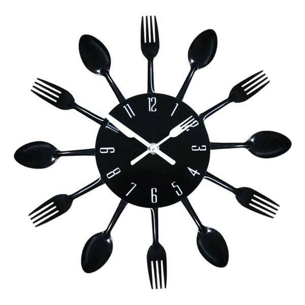 Shop Contemporary Kitchen Wall Clock Knife Fork Spoon Clock Free