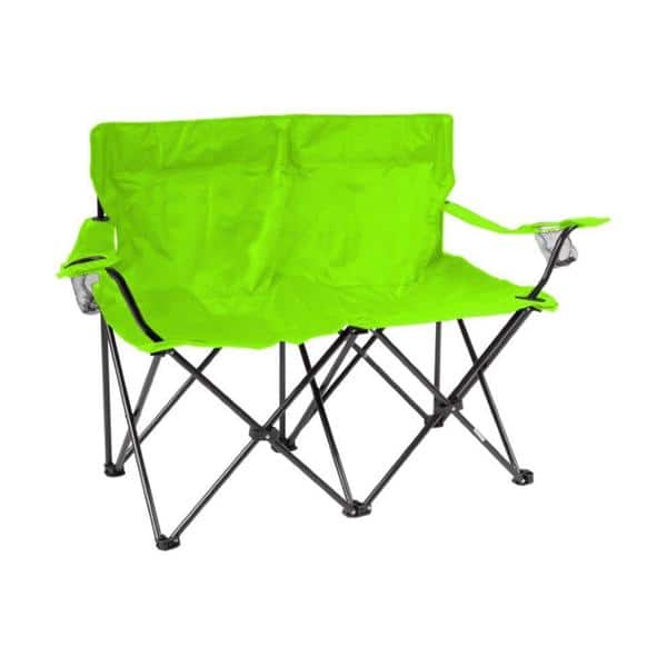 Trademark Innovations Loveseat-style Double Camp Chair with Steel Frame