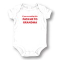 If You Are Reading This Pass Me To Grandma' White Baby Bodysuit One-piece
