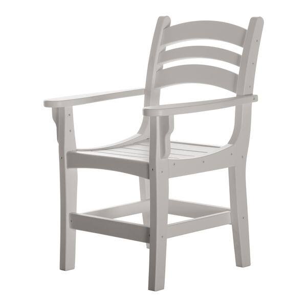 Durawood Grey Casual Dining Chair with Arms