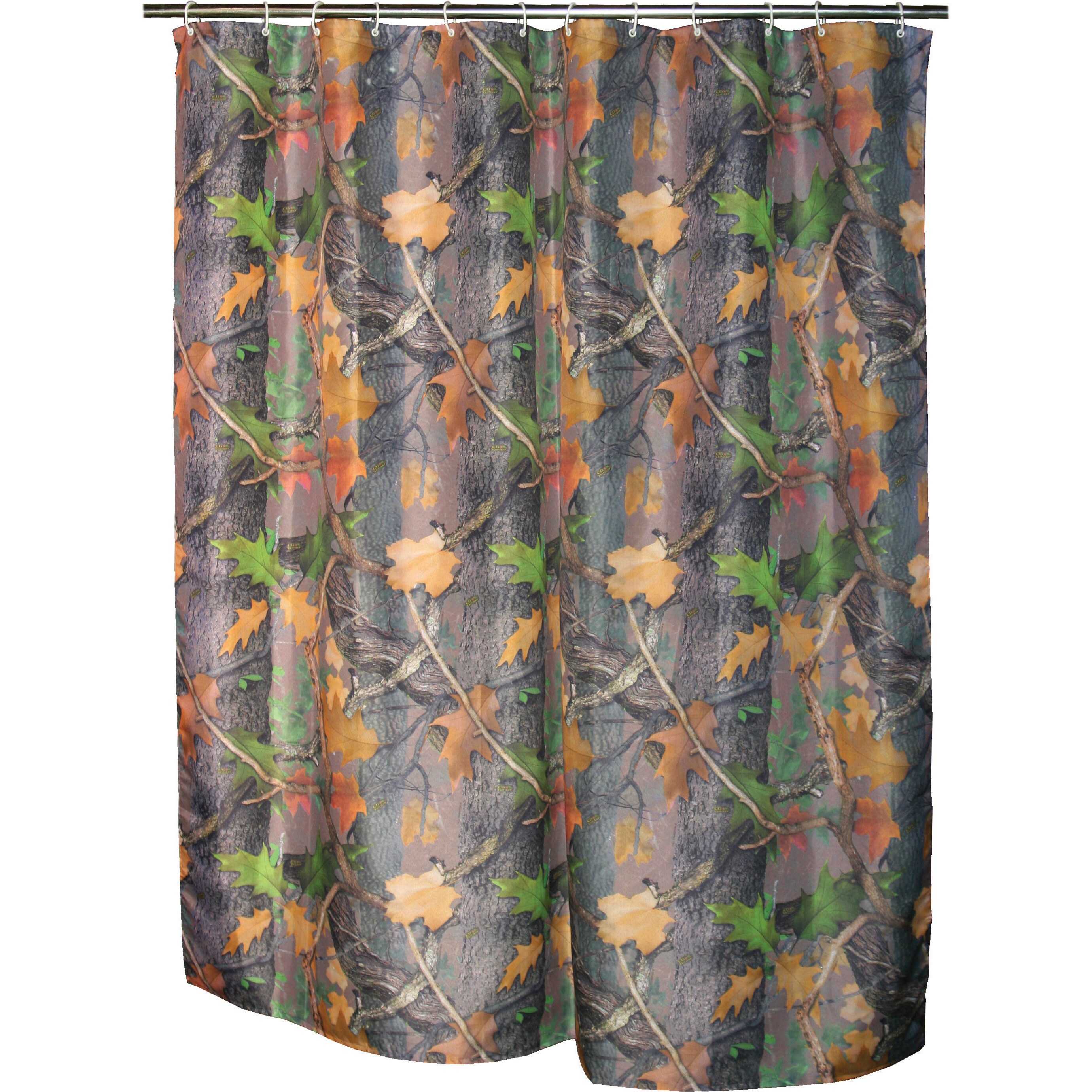 Shop Rep Realtree Camo Shower Curtain With 12 Plastic Shower Curtain Rings Overstock 13768885