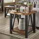 preview thumbnail 2 of 15, Banyan Live Edge Wood and Metal Accent Tables by iNSPIRE Q Artisan