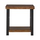 Banyan Live Edge Wood and Metal Accent Tables by iNSPIRE Q Artisan - Thumbnail 5