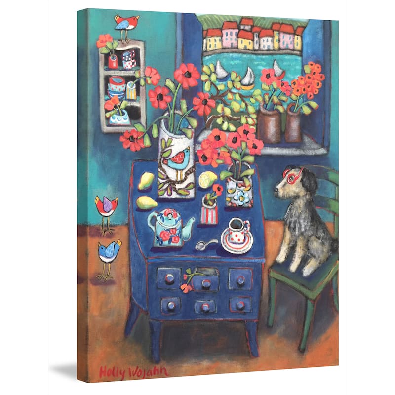 Marmont Hill - 'A Sea View' by Holly Wojahn Painting Print on Wrapped Canvas - Multi-Color