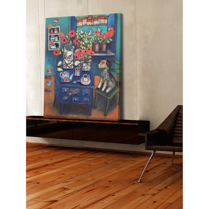 Marmont Hill - 'A Sea View' by Holly Wojahn Painting Print on Wrapped Canvas - Multi-Color