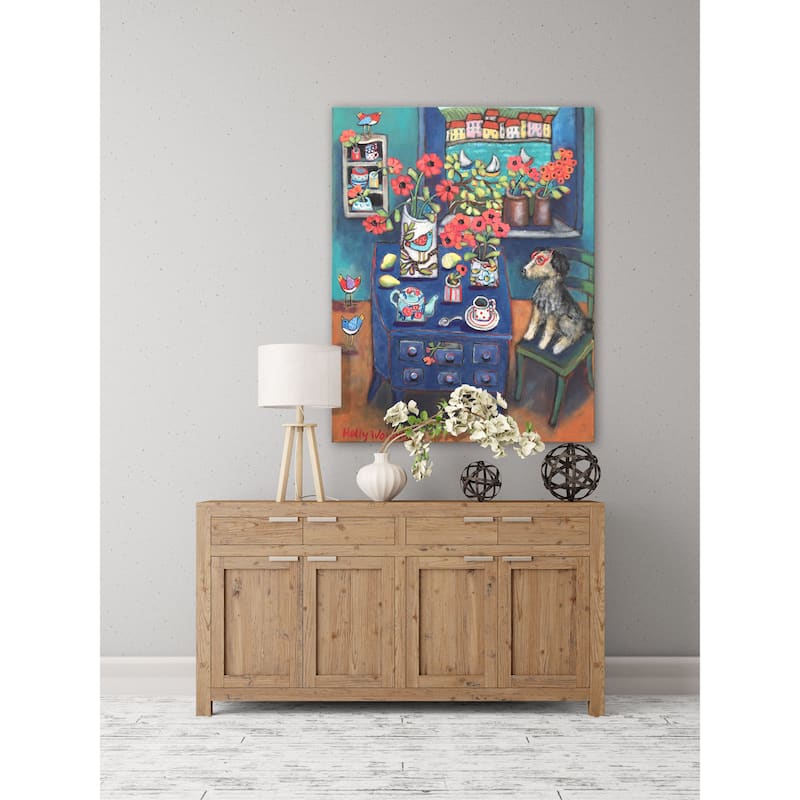 Marmont Hill - 'A Sea View' by Holly Wojahn Painting Print on Wrapped Canvas - Multi-Color