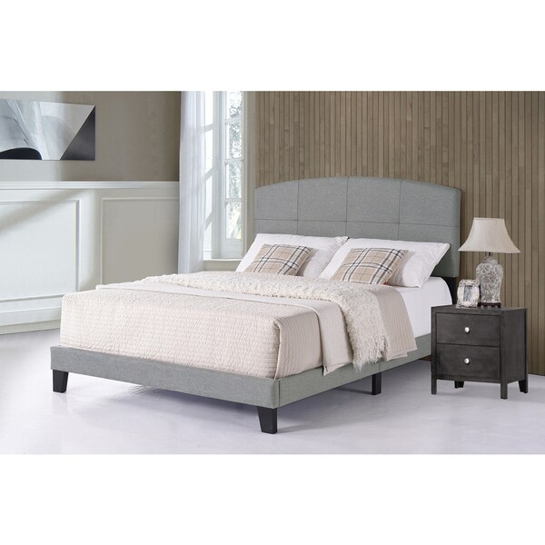Hilale Furniture Southport Smoke Fabric Wood Queen Bed Frame Hilale Furniture Southport Smoke Fabric Wood Queen Bed Frame With Headboard