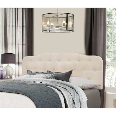 Hillsdale Furniture Nicole Beige Wood/Linen Full/Queen Headboard