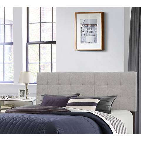 Hillsdale Furniture Delaney Glacier Grey Fabric Wood Full/Queen Headboard