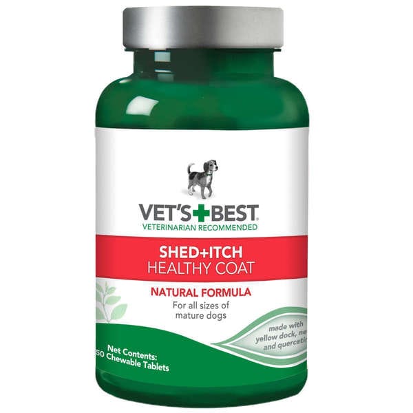 Shop Vet's Best Dog Healthy Coat Shed and Itch Supplement 