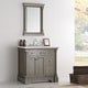 preview thumbnail 1 of 7, Fresca Kingston Antique Silver 36-inch Traditional Bathroom Vanity with Mirror