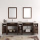 preview thumbnail 3 of 6, Fresca Cambridge Antique Coffee 96-inch Double-sink Traditional Bathroom Vanity with Mirrors