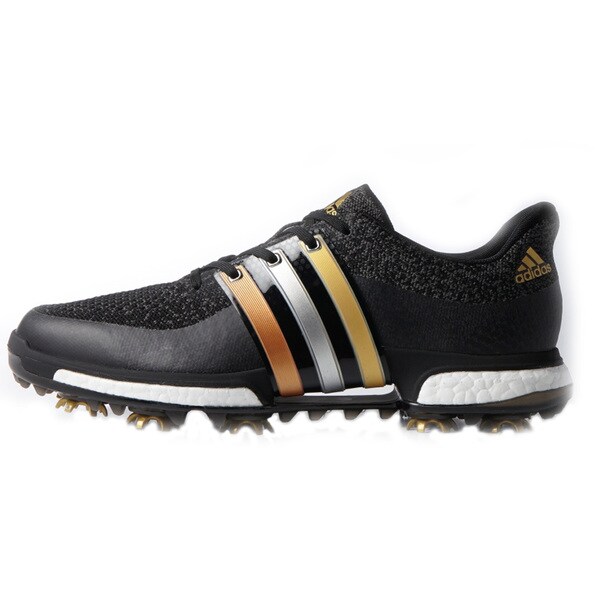 Adidas Tour360 Prime Boost Golf Shoes Black/Gold Metallic