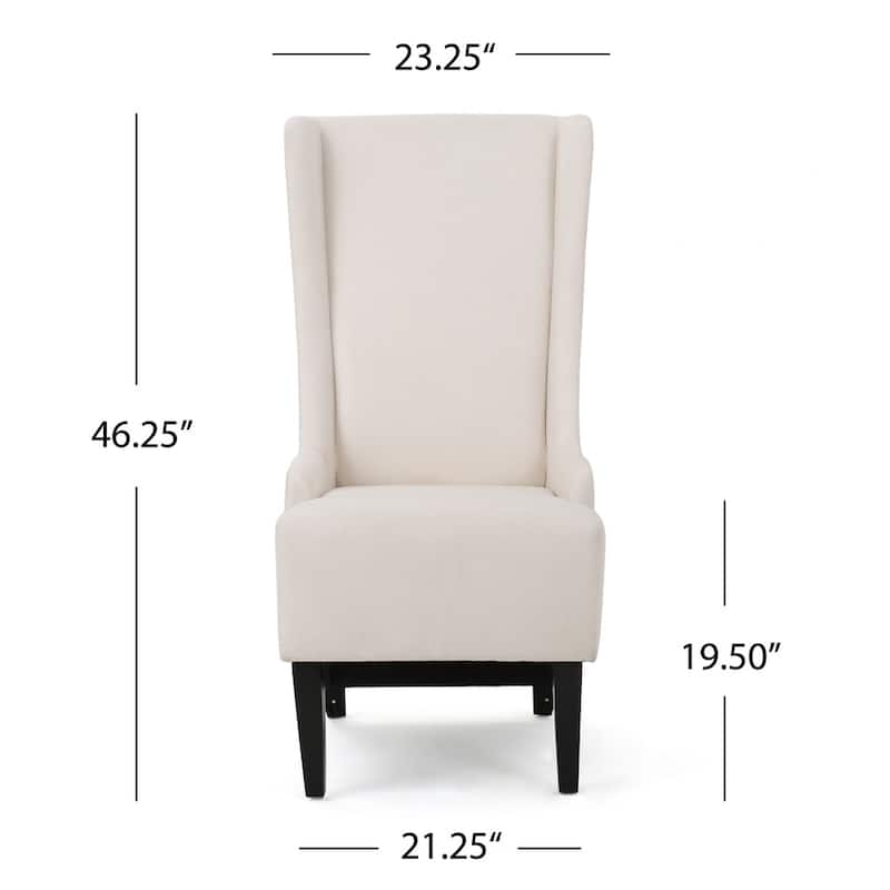 Callie High-back Fabric Dining Chair by Christopher Knight Home - 23.25" L x 28.75" W x 46.25" H