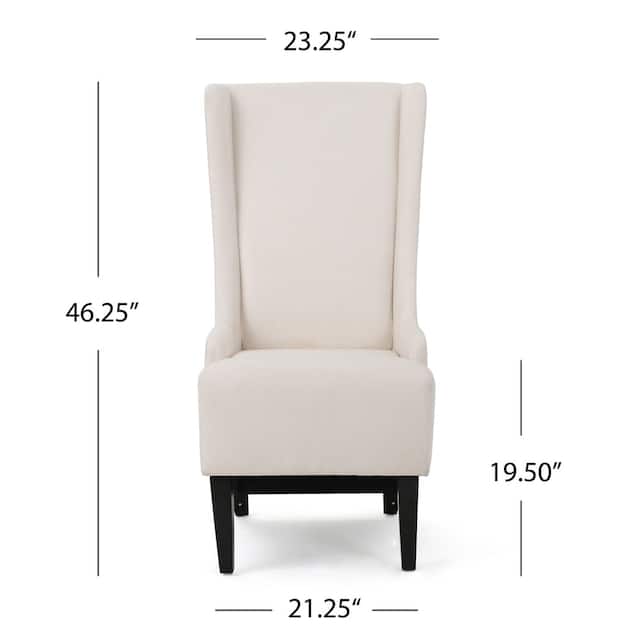 Callie High-back Fabric Dining Chair by Christopher Knight Home - 23.25" L x 28.75" W x 46.25" H