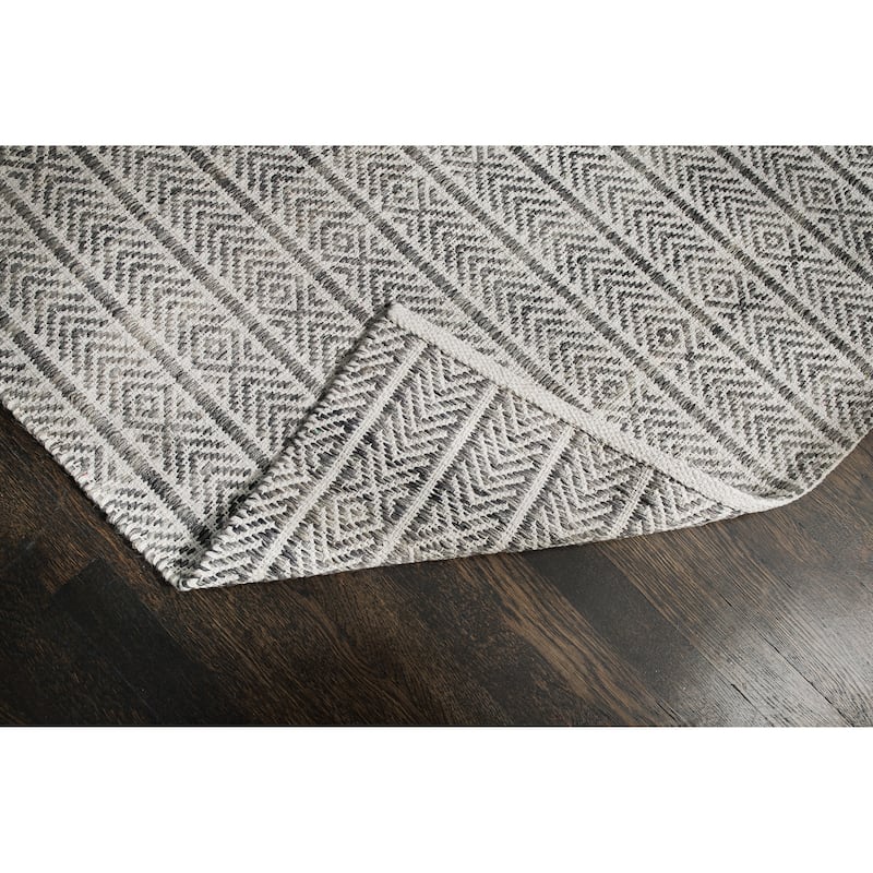 Jani Cali Grey Cotton/Jute Handwoven Rug