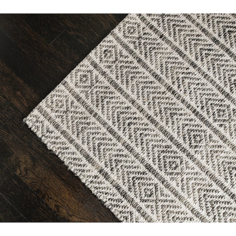 Jani Cali Grey Cotton/Jute Handwoven Rug