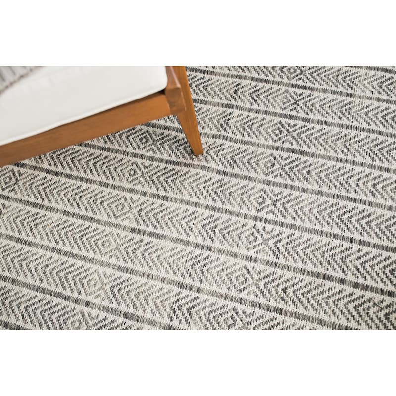 Jani Cali Grey Cotton/Jute Handwoven Rug