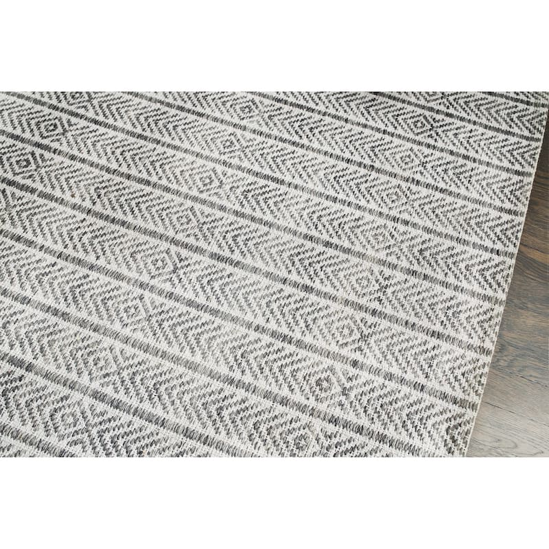 Jani Cali Grey Cotton/Jute Handwoven Rug