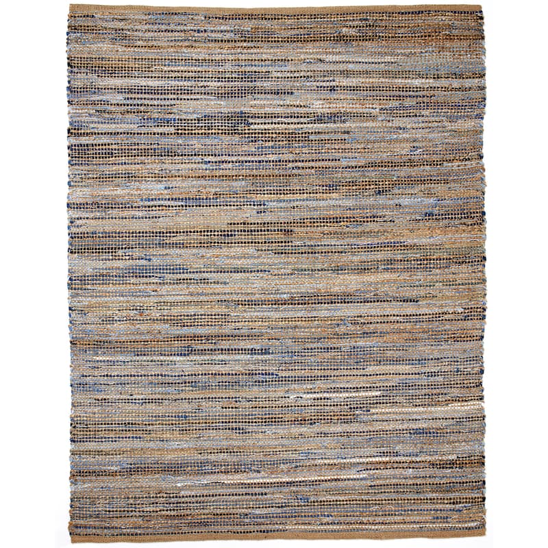 Jani Oki Denim/Jute Hand-loomed Rug