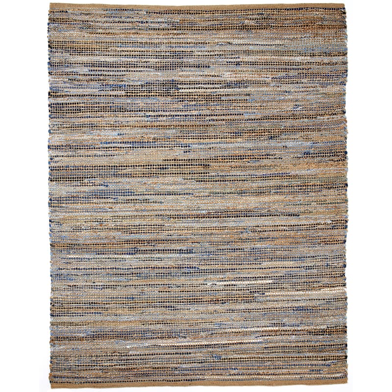 Jani Oki Denim/Jute Hand-loomed Rug