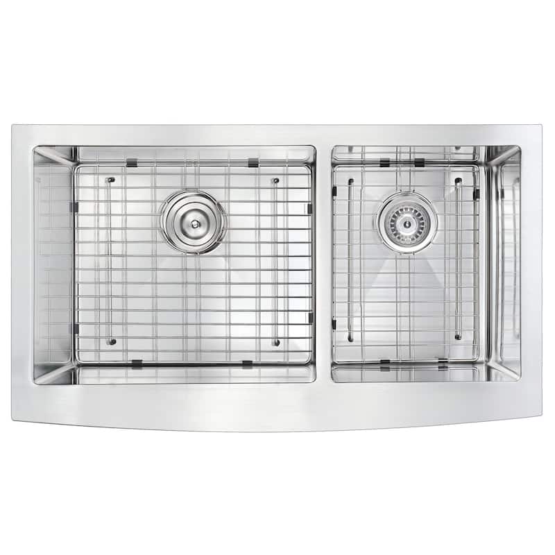 ANZZI Elysian 36" Farmhouse Double Bowl Kitchen Sink