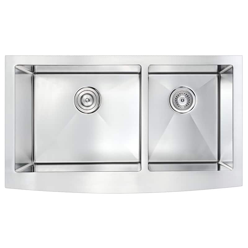 ANZZI Elysian 36" Farmhouse Double Bowl Kitchen Sink