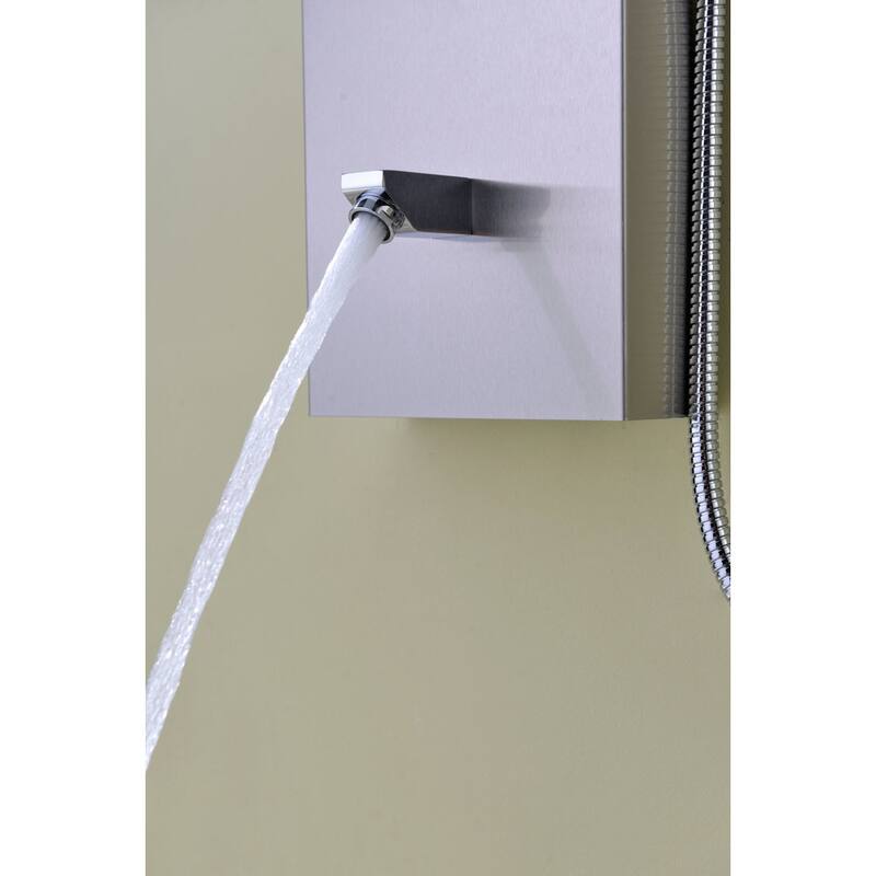 ANZZI Echo 4-jetted Full Body Shower Panel in Brushed Stainless Steel