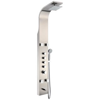 ANZZI Echo 4-jetted Full Body Shower Panel in Brushed Stainless Steel