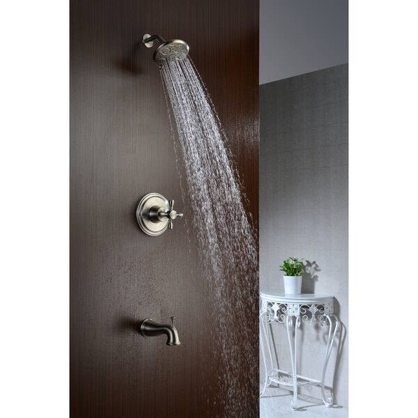 Mesto Series 1-Handle 2-Spray Tub and Shower Faucet in Brushed Nickel (Valve Included) Mesto Series 1-Handle 2-Spray Tub and Shower Faucet in Brushed Nickel (Valve Included)