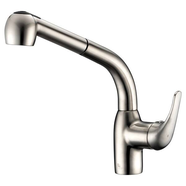 Harbour Single-Handle Pull-Out Sprayer Kitchen Faucet in Brushed Nickel Harbour Single-Handle Pull-Out Sprayer Kitchen Faucet in Brushed Nickel