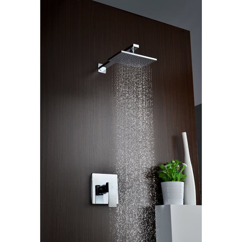 ANZZI Viace Series 1-spray Fixed Showerhead in Polished Chrome