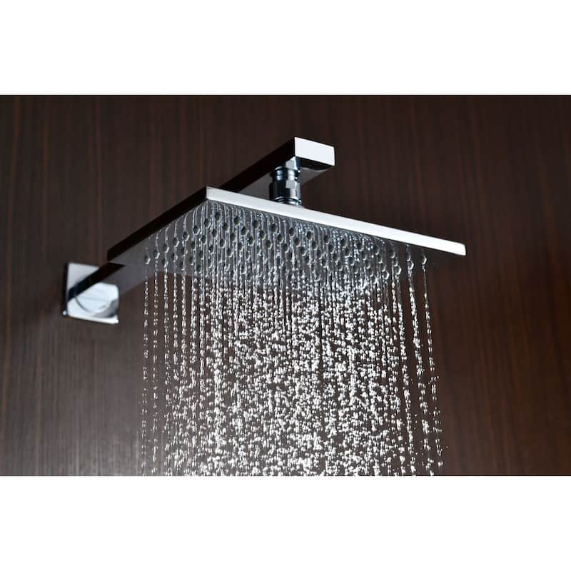 ANZZI Viace Series 1-spray Fixed Showerhead in Polished Chrome