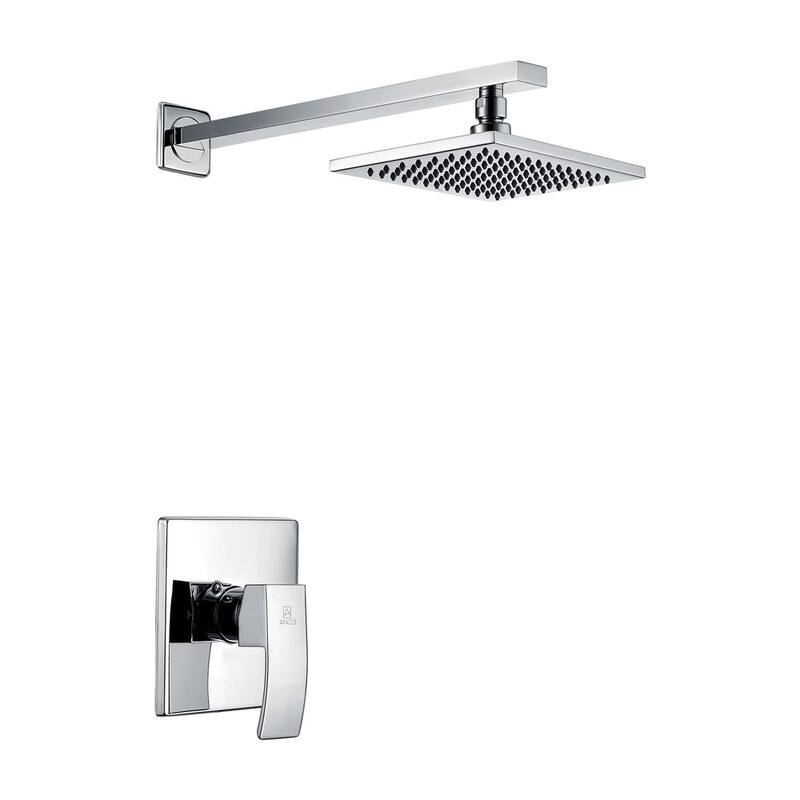 ANZZI Viace Series 1-spray Fixed Showerhead in Polished Chrome