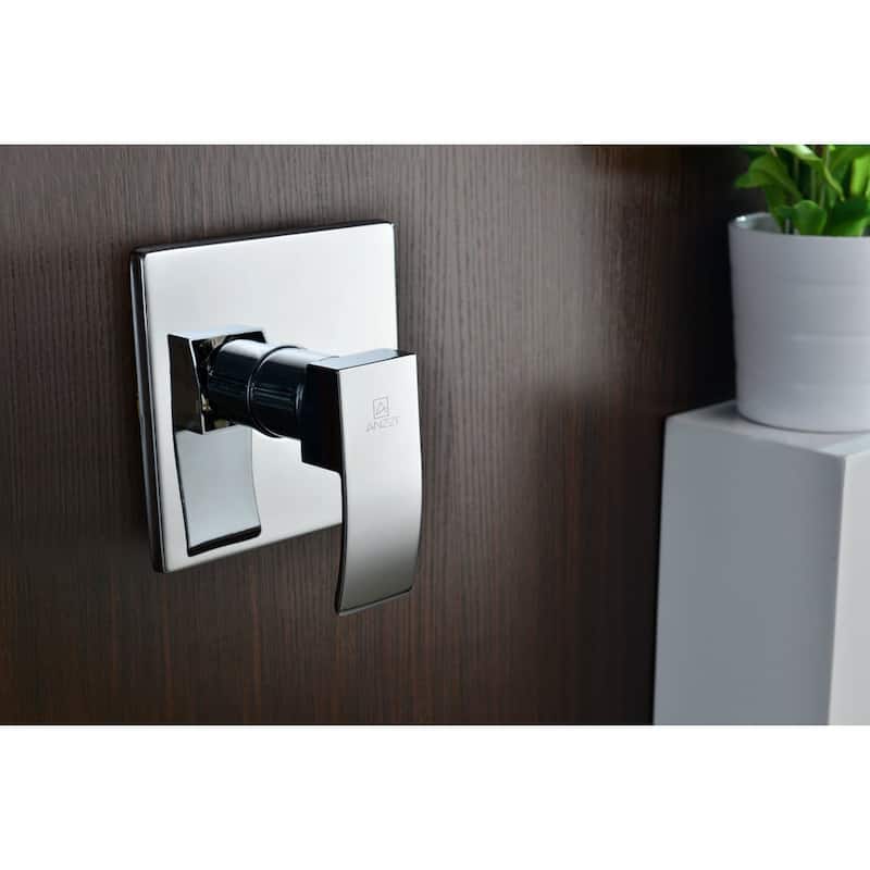 ANZZI Viace Series 1-spray Fixed Showerhead in Polished Chrome