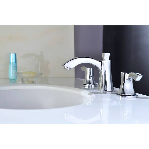 Shop Anzzi Sonata 8 Inch Widespread 2 Handle Mid Arc Bathroom
