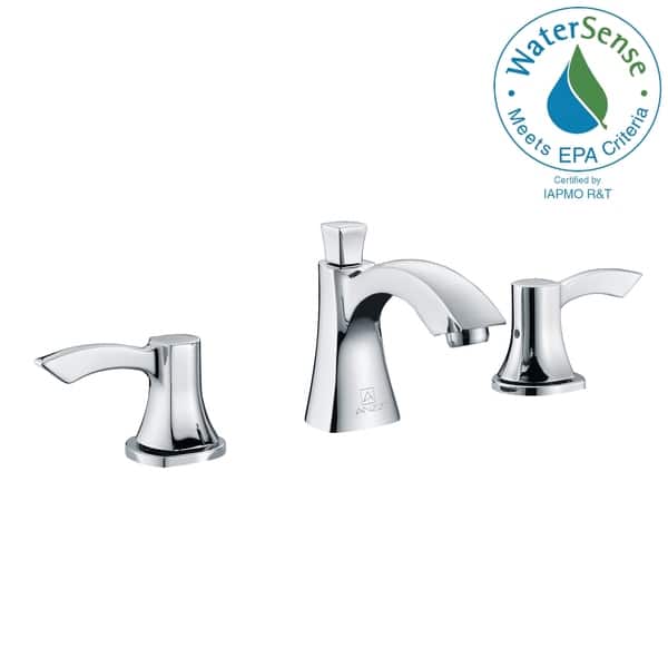 Shop Anzzi Sonata 8 Inch Widespread 2 Handle Mid Arc Bathroom