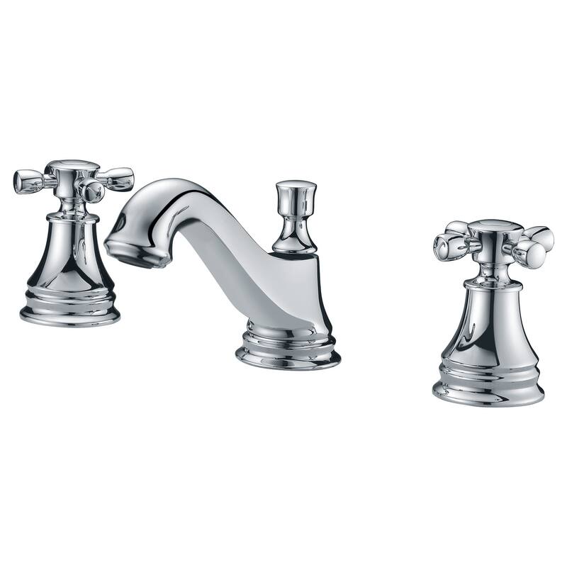 ANZZI Melody 8-inch Widespread 2-handle Mid-arc Bathroom Faucet in Polished Chrome